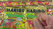 A lot of Haribo Candy Sweet & Sour