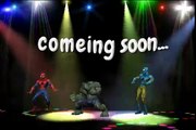 Superheroes Dancing in Stage: Red Spiderman, Yellow Spiderman & Hulk Funny Dance Upcoming Video 2016