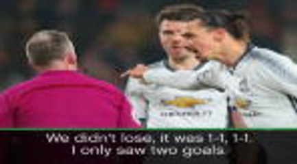 It finished 1-1 - Mourinho