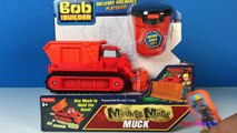 BOB THE BUILDER MASH AND MOLD MIGHTY MACHINE - MUCK BULLDOZER & DUMPTRUCK WITH MOLDABLE PLAYSAND