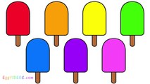 Learn Colours With Popsicle Ice Cream Colouring Pages for Kids and Children (2) EggVideos.com
