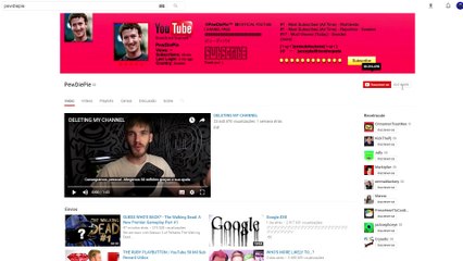 PewDiePie  O MAIOR CANAL DO MUNDO PERDE MAIS DE -