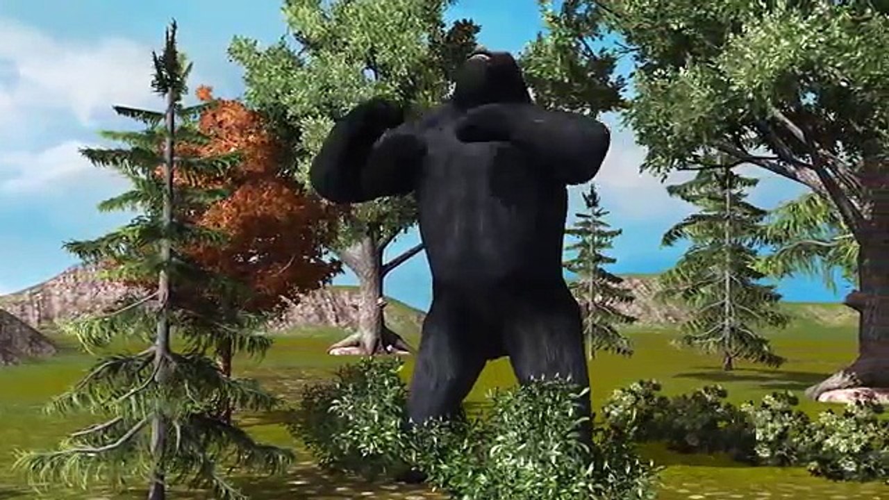 Gorilla Top 10 Animated 3D Finger Family Rhymes | Animal Finger Family Rhymes