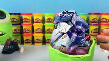 BIG Play Doh Surprise Egg Monsters University Toys Toy Story Buzz Lightyear The Incredibles Dash