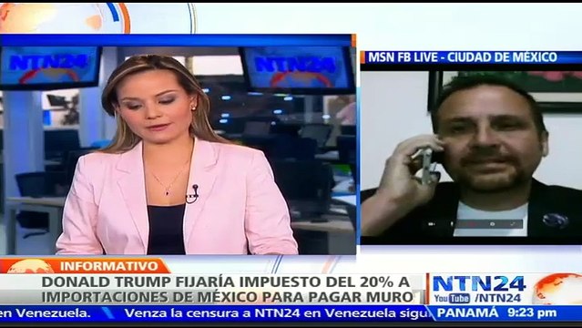 Trump pretendería fijar impuesto de 20 % a importaciones mexicanas para pagar muro fronterizo