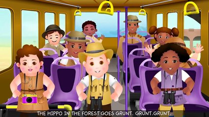 Wheels On The Bus | Kenya Jungle Book Wildlife Safari | Wild Animals and Animal Sounds | ChuChu TV
