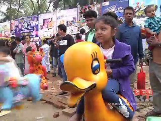 বাণিজ্য মেলায় শিশুদের বাড়তি বিনোদন ভেতরের পার্ক