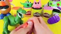 Play Doh Kinder Surprise Eggs Toy Story Hamm Mr Potato Head Zurg Surprise Eggs with Rex and