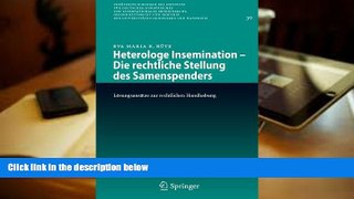 PDF  Heterologe Insemination - Die rechtliche Stellung des Samenspenders: Lösungsansätze zur