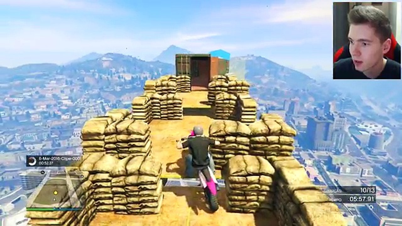 GTA V Online- O TÚNEL e TRIALS DE MOTO! - Profissionalidades #265