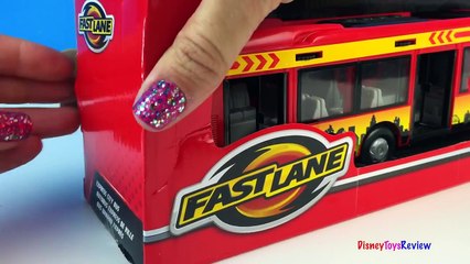FAST LANE EXPRESS CITY BUS REPLICA MODEL ARTICULATED & REAL OPENING DOORS FUN FOR TODDLERS AND KIDS