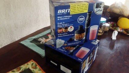 Unboxing Mixer Britânia 3 em 1 com triturador e batedor de claras