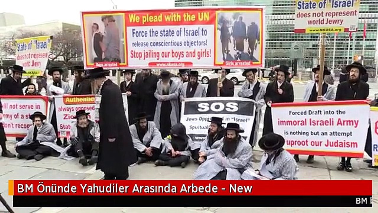 BM Önünde Yahudiler Arasında Arbede - New