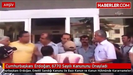 Cumhurbaşkanı Erdoğan, 6770 Sayılı Kanununu Onayladı