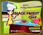 Готовим торт Черный лес! Игры для девочек! Развивающие игры про кухню! Детские рецепты!