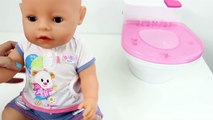 433 Baby Doll Magic Potty Training Poops & Pees Nenuco Baby Girl Diaper Potty Time Toy Toilet To