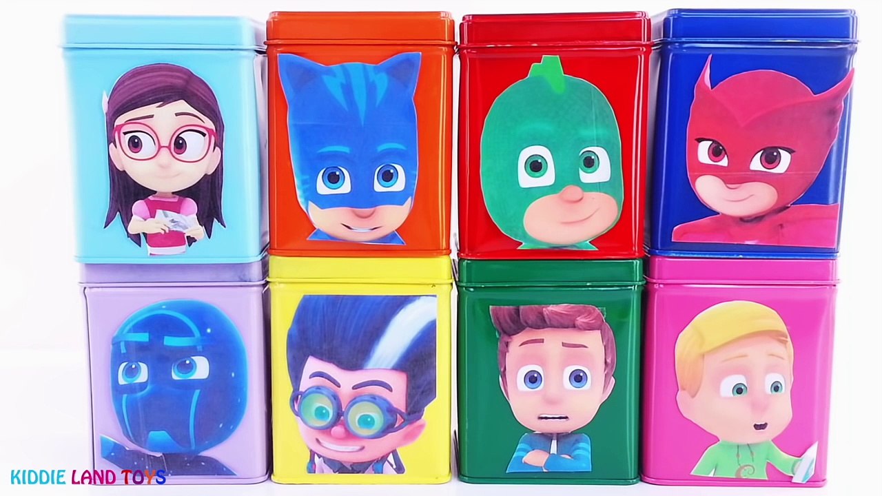Learn Colors PJ Masks Blaze Spiderman Play-Doh Dippin Dots DIY Cubeez Toy Surprise Episodes