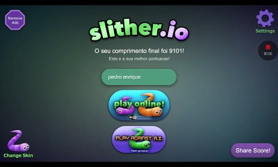 Minhoca Gigante No Slither.io