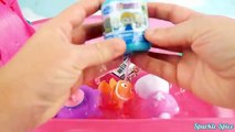 Nick Jr Peppa Pig Bath Paint Disney Frozen Learn Colors in Tub with Toy Surpises Bubbles George