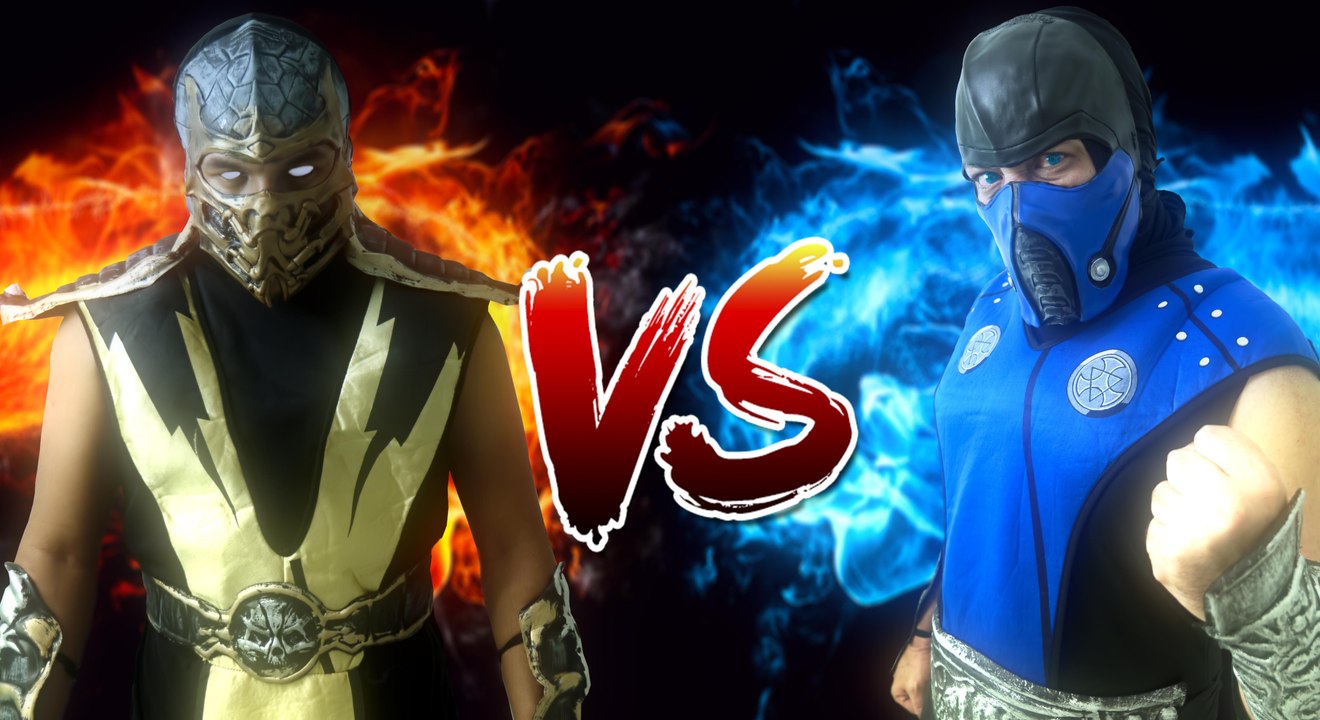 SUB-ZERO vs SCORPION - EPIC RAP BATTLE - BATALHA DE RAP - REAL LIFE