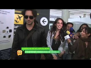 Sandra Echeverria prepara su boda vía internet