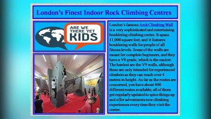 Indoor Rock Climbing Centres