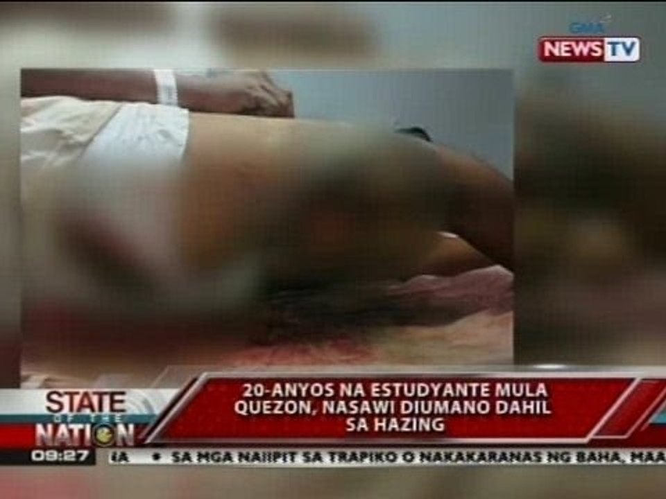 SONA: 20-anyos na estudyante mula Quezon, nasawi diumano dahil sa hazing