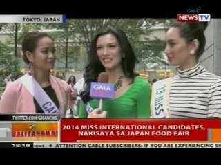2014 Miss International candidates, nakisaya sa Japan Food Fair