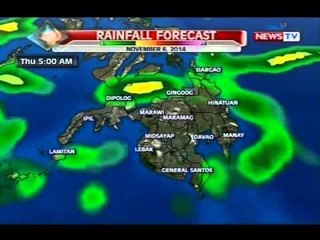 SONA: Weather update as of 9:45 p.m. (Nov. 05 2014)