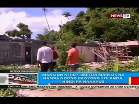 Mansion ni Rep. Imelda Marcos sa Leyte na nasira noong Bagyong Yolanda, hindi pa rin naaayos