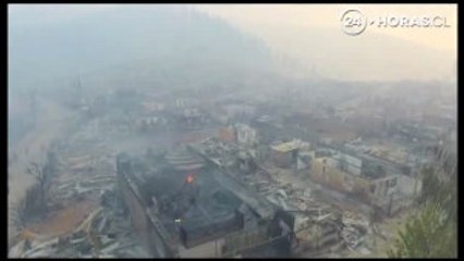 Şili'de Tüm Bir Kent Kül Oldu