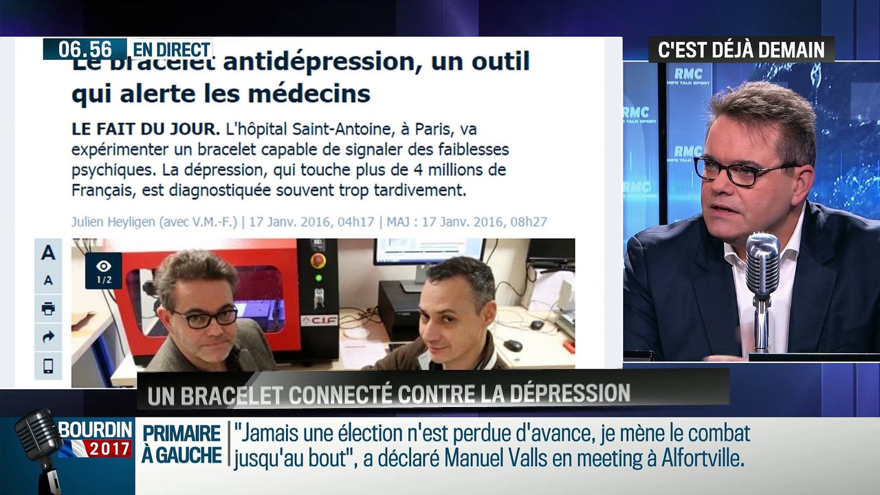 La chronique d'Anthony Morel : Un bracelet connecté pour détecter la dépression - 27/01