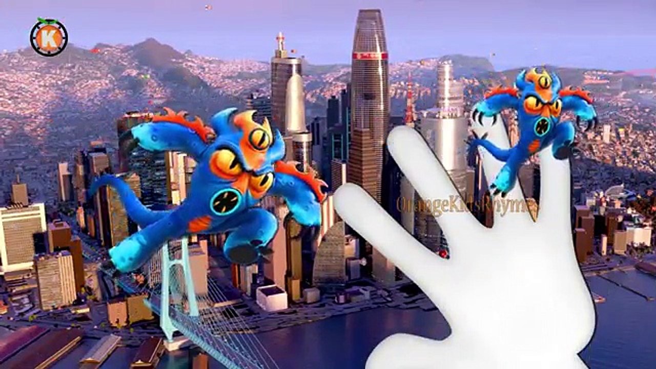 Big Hero 6 Collection ,Super Heroes Finger Family Songs Daddy Finger Nursery Rhymes for Kids