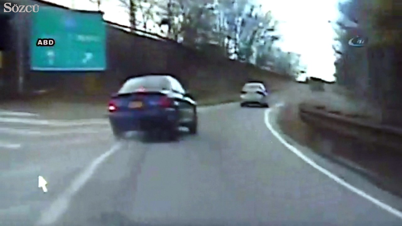 Polisten kaçarken kaza yaptı