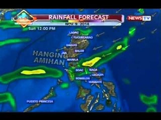 BT: Weather update as of 12:19 p.m. (November 9, 2014)