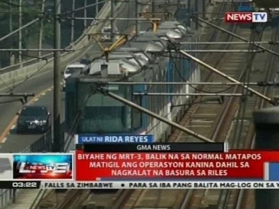 NTVL: Biyahe ng MRT-3, balik na sa normal matapos matigil ang operasyon kanina