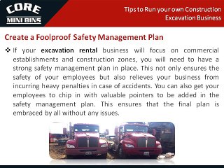 Tips to Run Your Own Construction Excavation Business