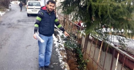 Sarıyer'de Evin Üzerine Yol Göçtü, Ev Sahibi Belediyeye İsyan Etti
