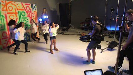 The Bella Twins go behind the scenes at Sophia Graces new music video