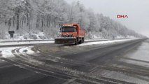 Bolu Dağı'nda Kar Ulaşımı Zorlaştırdı