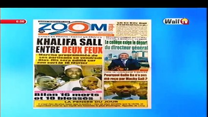 Revue de presse Walftv du 27 janvier 2017