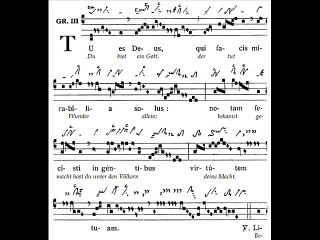 Graduale Tu es Deus, Dominica VI TpA (6 TO)