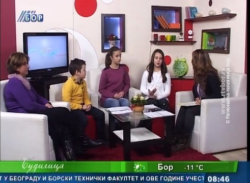Budilica gostovanje (Nina Mihaela Ćirić i učenici OŠ Dušan Radović ), 27. januar 2017. (RTV Bor)