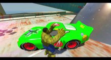 HULK CARS Fun | Custom Colors Lightning McQueen | Disney Pixar Cars Fun