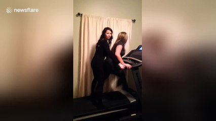 Woman mixes alcohol and a treadmill with inevitable consequences