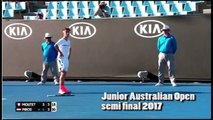 Open d'Australie - Juniors 2017 - Pas de finale pour Corentin Moutet battu en demies par Zsombor Piros