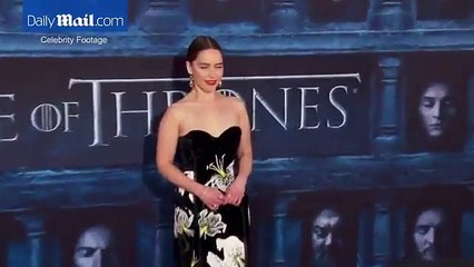 Emilia Clarke stuns at Game of Thrones season 6 premiere