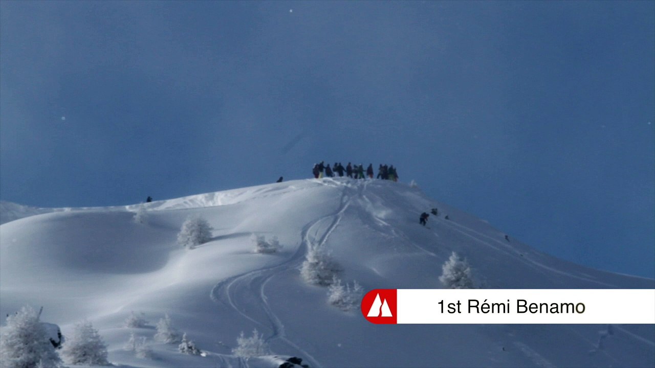 Winning Run Remi Benamo - - Snowboard Men - Verbier Freeride Week Junior 2* 2017