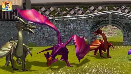 Finger Family Crazy Dragon Family Nursery Rhyme | Funny Finger Family Songs For Children In 3D