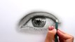 Drawing, shading a realistic eye with Faber-Castell graphite pencils | Emmy Kalia